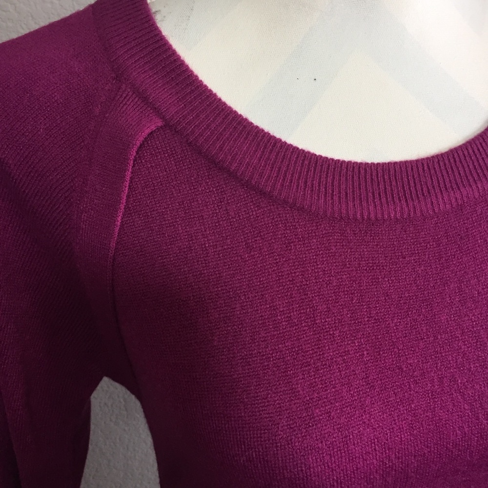 Sacred Threads Magenta Sweater - Picture 2 of 3